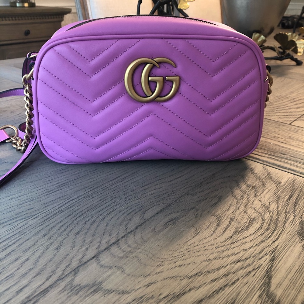 Lilac Gucci cross body bag